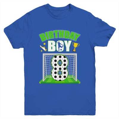 Soccer 8th Birthday Boy 8 Year Old Sport 7yr Boys Party Youth Shirt | teecentury
