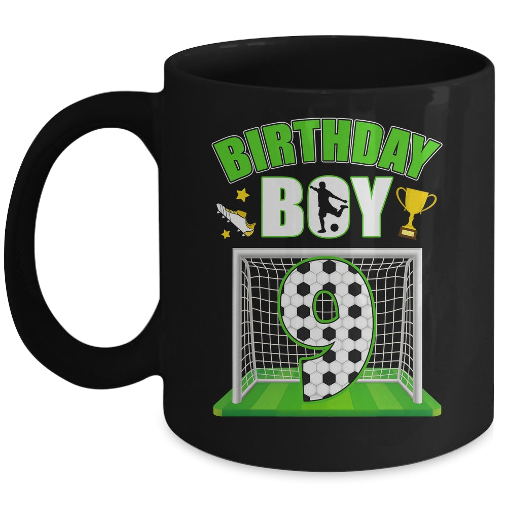 Soccer 9th Birthday Boy 9 Year Old Sport 7yr Boys Party Mug | teecentury