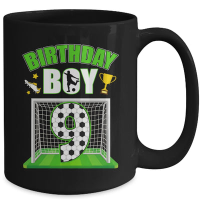 Soccer 9th Birthday Boy 9 Year Old Sport 7yr Boys Party Mug | teecentury