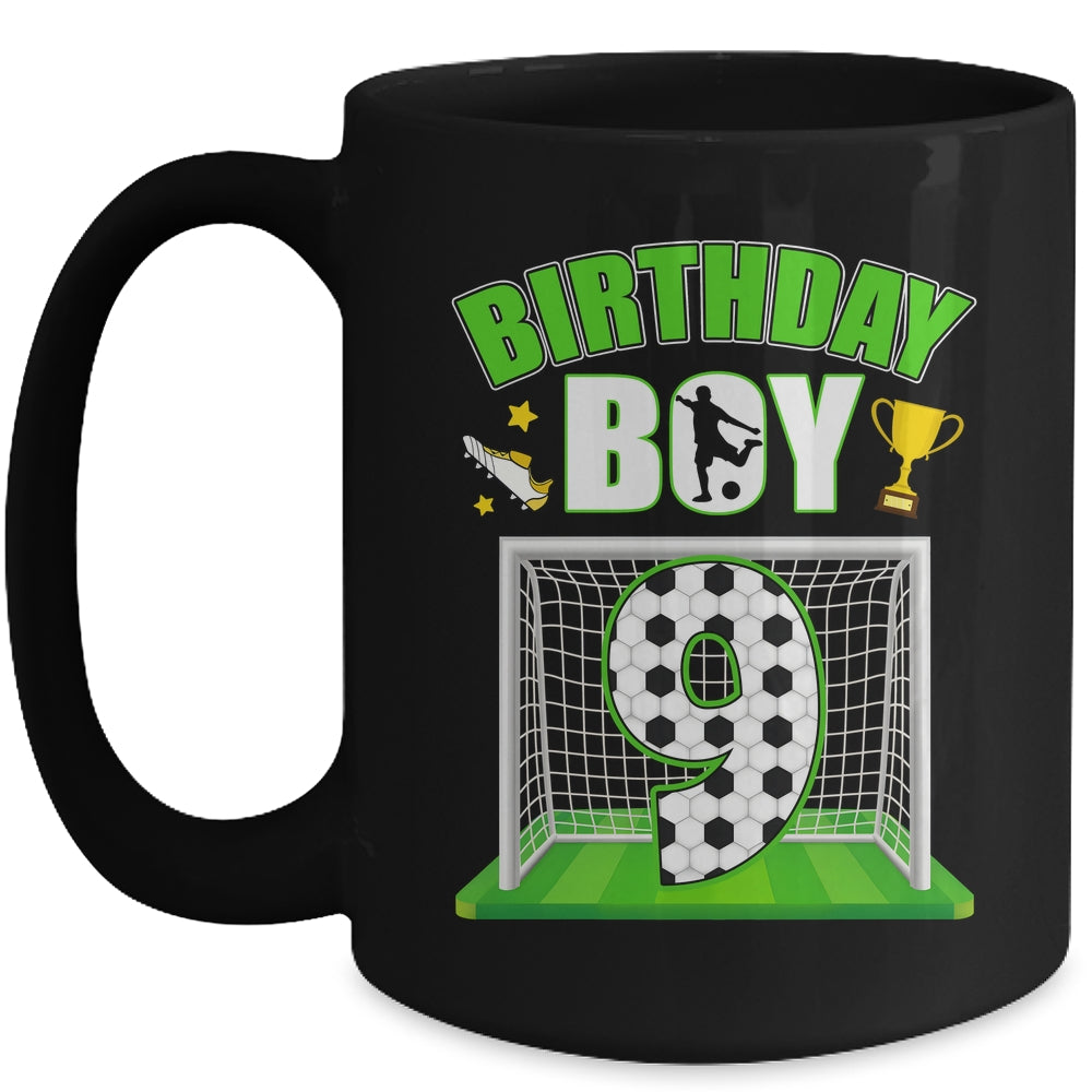 Soccer 9th Birthday Boy 9 Year Old Sport 7yr Boys Party Mug | teecentury