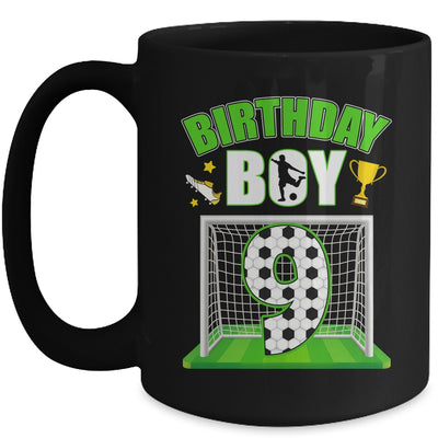 Soccer 9th Birthday Boy 9 Year Old Sport 7yr Boys Party Mug | teecentury