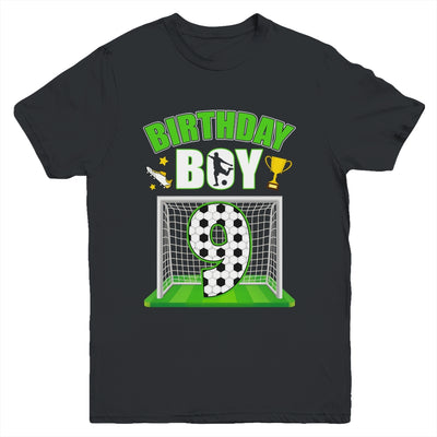 Soccer 9th Birthday Boy 9 Year Old Sport 7yr Boys Party Youth Shirt | teecentury