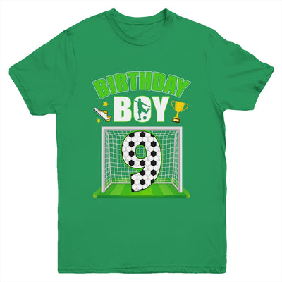 Soccer 9th Birthday Boy 9 Year Old Sport 7yr Boys Party Youth Shirt | teecentury