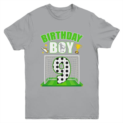 Soccer 9th Birthday Boy 9 Year Old Sport 7yr Boys Party Youth Shirt | teecentury