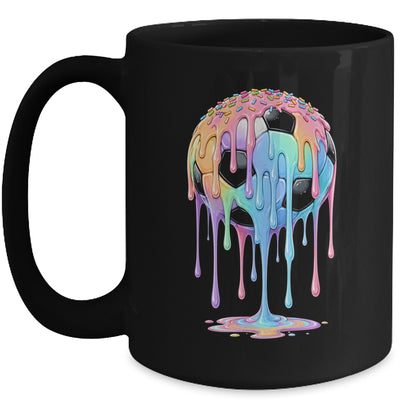 Soccer Ball Ice Cream Dripping Cute Soccer Drip Boys Girls Mug | teecentury
