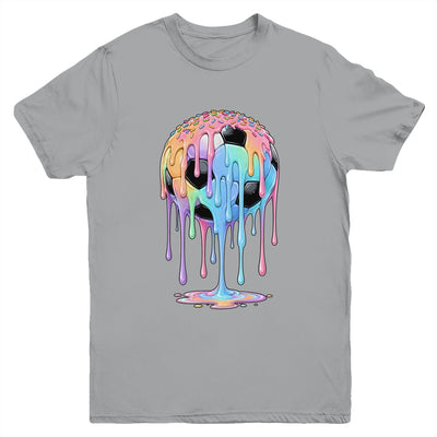 Soccer Ball Ice Cream Dripping Cute Soccer Drip Boys Girls Youth Shirt | teecentury