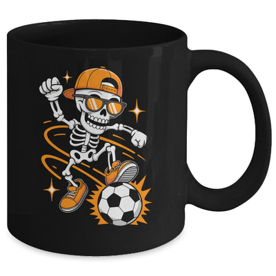 Soccer Halloween Skeleton Funny Soccer For Teens Boys Men Mug | teecentury