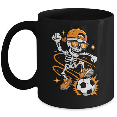 Soccer Halloween Skeleton Funny Soccer For Teens Boys Men Mug | teecentury