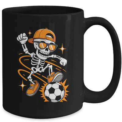 Soccer Halloween Skeleton Funny Soccer For Teens Boys Men Mug | teecentury
