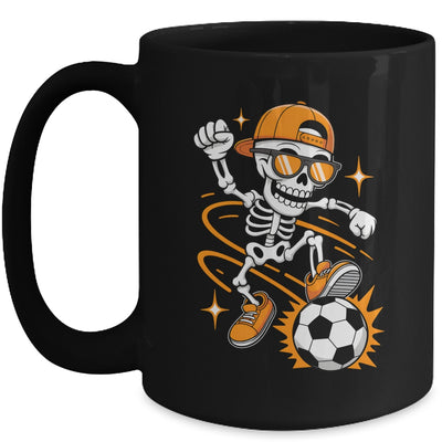 Soccer Halloween Skeleton Funny Soccer For Teens Boys Men Mug | teecentury