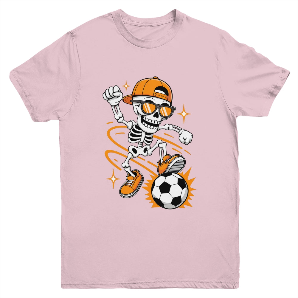 Soccer Halloween Skeleton Funny Soccer For Teens Boys Men Youth Shirt | teecentury