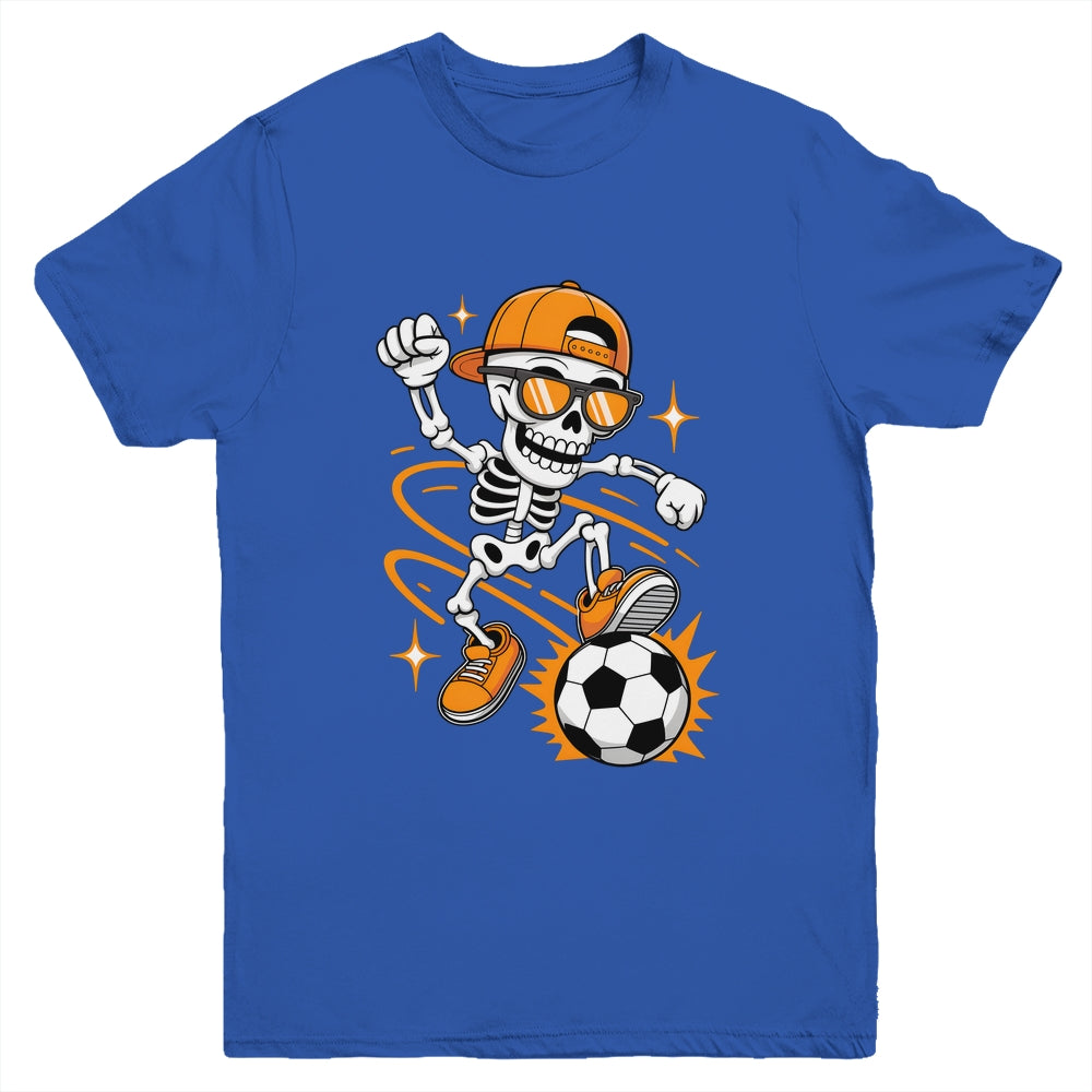 Soccer Halloween Skeleton Funny Soccer For Teens Boys Men Youth Shirt | teecentury