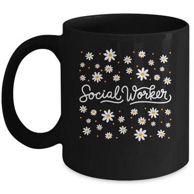 Social Worker Flower Floral Caseworker Social Work Month Mug | teecentury