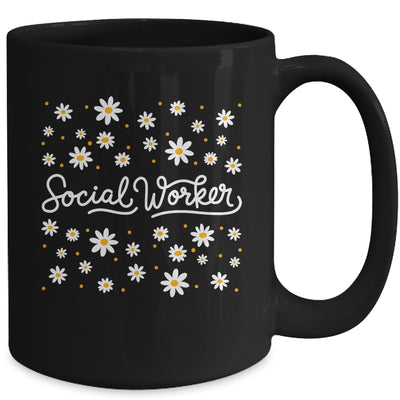 Social Worker Flower Floral Caseworker Social Work Month Mug | teecentury