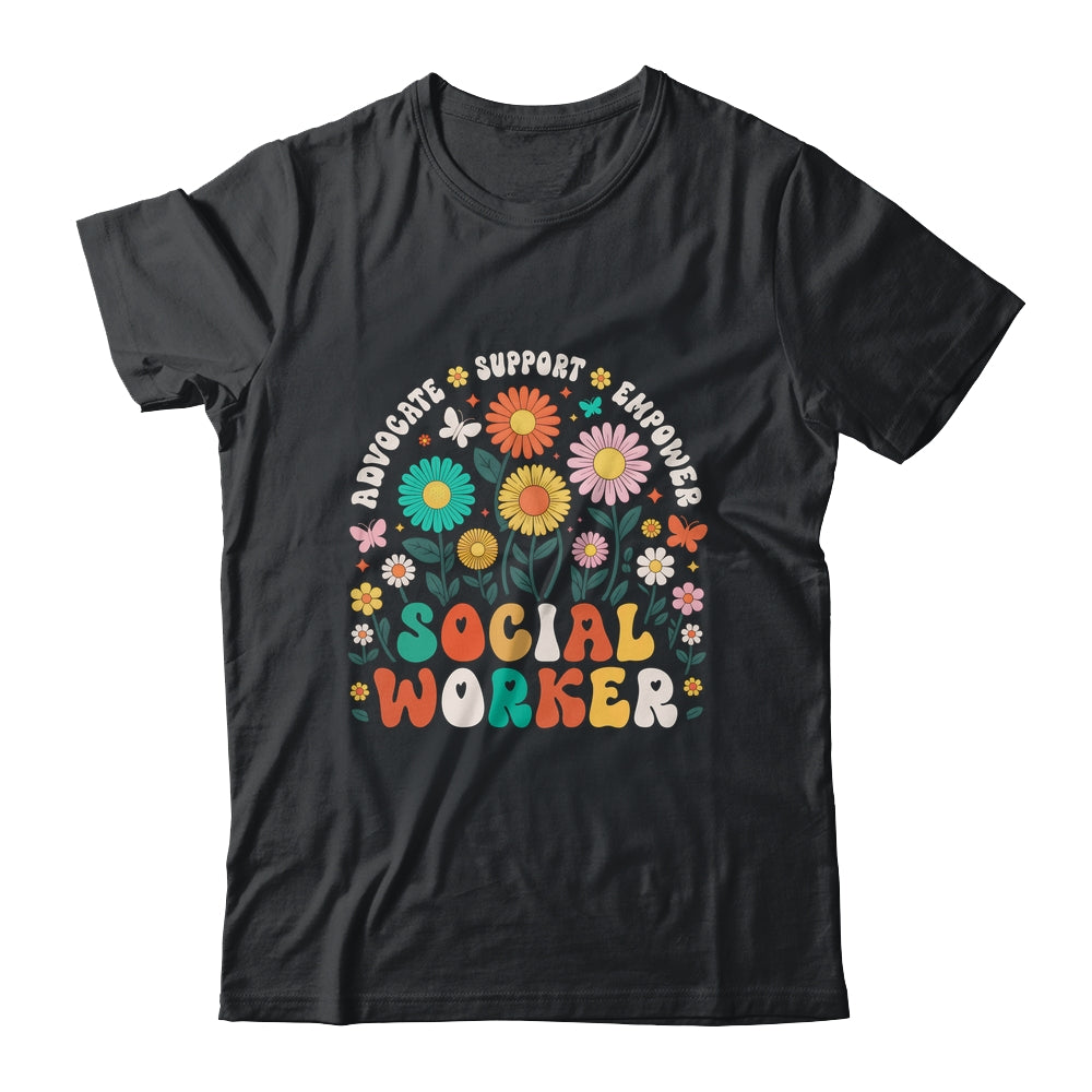 Social Worker Social Work Month Funny Work Love Groovy Shirt & Hoodie | teecentury