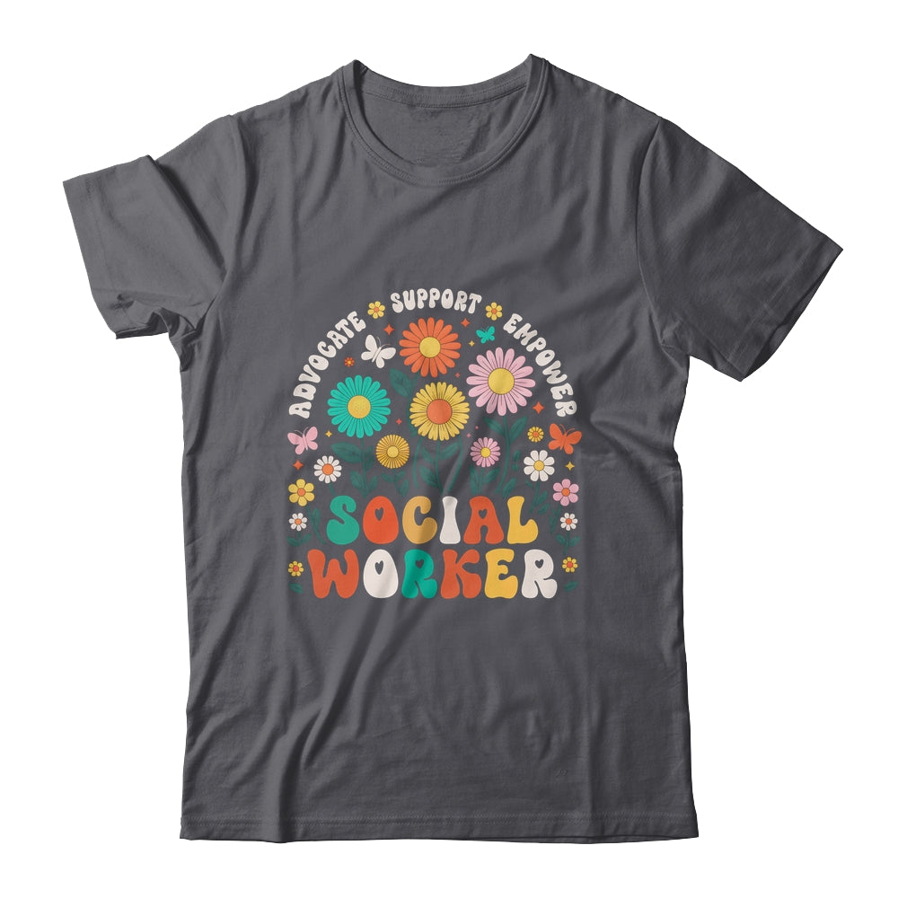 Social Worker Social Work Month Funny Work Love Groovy Shirt & Hoodie | teecentury