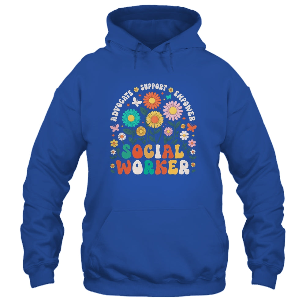 Social Worker Social Work Month Funny Work Love Groovy Shirt & Hoodie | teecentury
