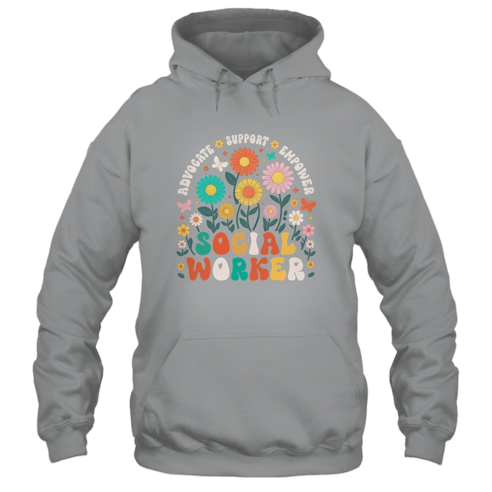 Social Worker Social Work Month Funny Work Love Groovy Shirt & Hoodie | teecentury