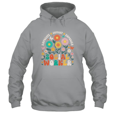 Social Worker Social Work Month Funny Work Love Groovy Shirt & Hoodie | teecentury