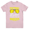 Softball Brother I'm Just Here For The Snacks Funny Retro Youth Shirt | teecentury