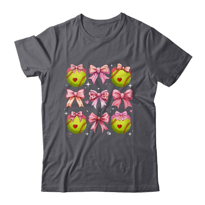 Softball Coquette Bow Softball Mom Mothers Day Softball Mama Shirt & Tank Top | teecentury