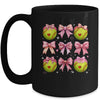 Softball Coquette Bow Softball Mom Mothers Day Softball Mama Mug | teecentury