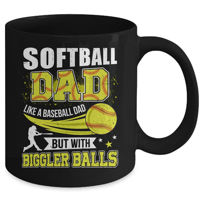 Softball Dad Design For Men Like Baseball Fathers Day Funny Mug | teecentury