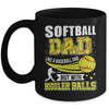Softball Dad Design For Men Like Baseball Fathers Day Funny Mug | teecentury