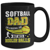 Softball Dad Design For Men Like Baseball Fathers Day Funny Mug | teecentury