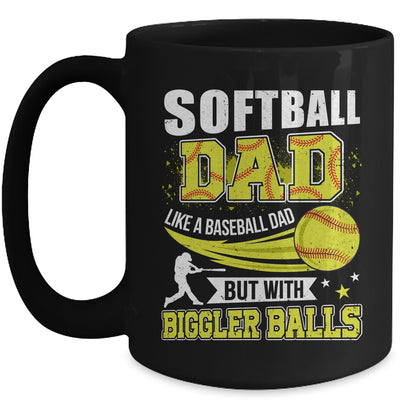 Softball Dad Design For Men Like Baseball Fathers Day Funny Mug | teecentury