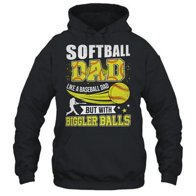 Softball Dad Design For Men Like Baseball Fathers Day Funny Shirt & Hoodie | teecentury