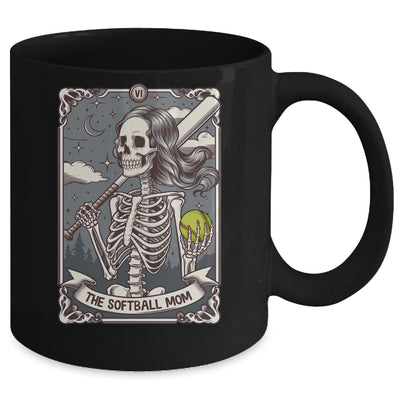 Softball Mom Tarot Card Skeleton Softball Mama Mothers Day Mug | teecentury