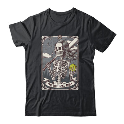 Softball Mom Tarot Card Skeleton Softball Mama Mothers Day Shirt & Tank Top | teecentury