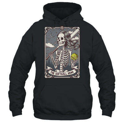 Softball Mom Tarot Card Skeleton Softball Mama Mothers Day Shirt & Tank Top | teecentury