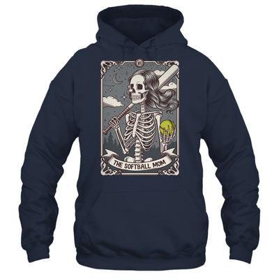 Softball Mom Tarot Card Skeleton Softball Mama Mothers Day Shirt & Tank Top | teecentury