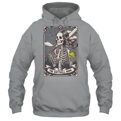 Softball Mom Tarot Card Skeleton Softball Mama Mothers Day Shirt & Tank Top | teecentury