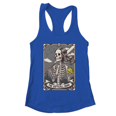 Softball Mom Tarot Card Skeleton Softball Mama Mothers Day Shirt & Tank Top | teecentury