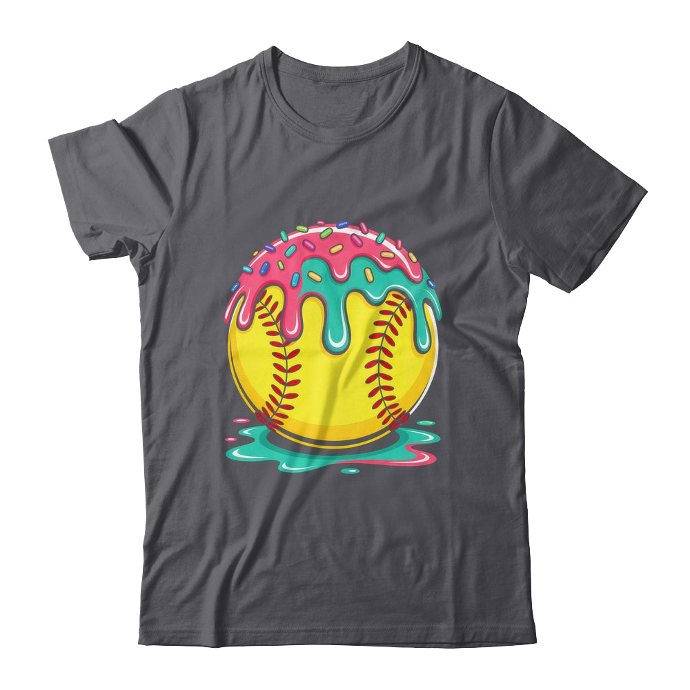 Softball Player Teen Girls Softball Drip Girls Ice Cream Shirt & Tank Top | teecentury
