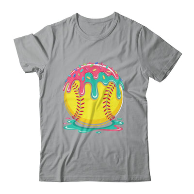 Softball Player Teen Girls Softball Drip Girls Ice Cream Shirt & Tank Top | teecentury