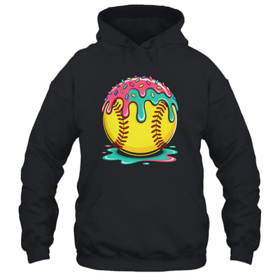 Softball Player Teen Girls Softball Drip Girls Ice Cream Shirt & Tank Top | teecentury