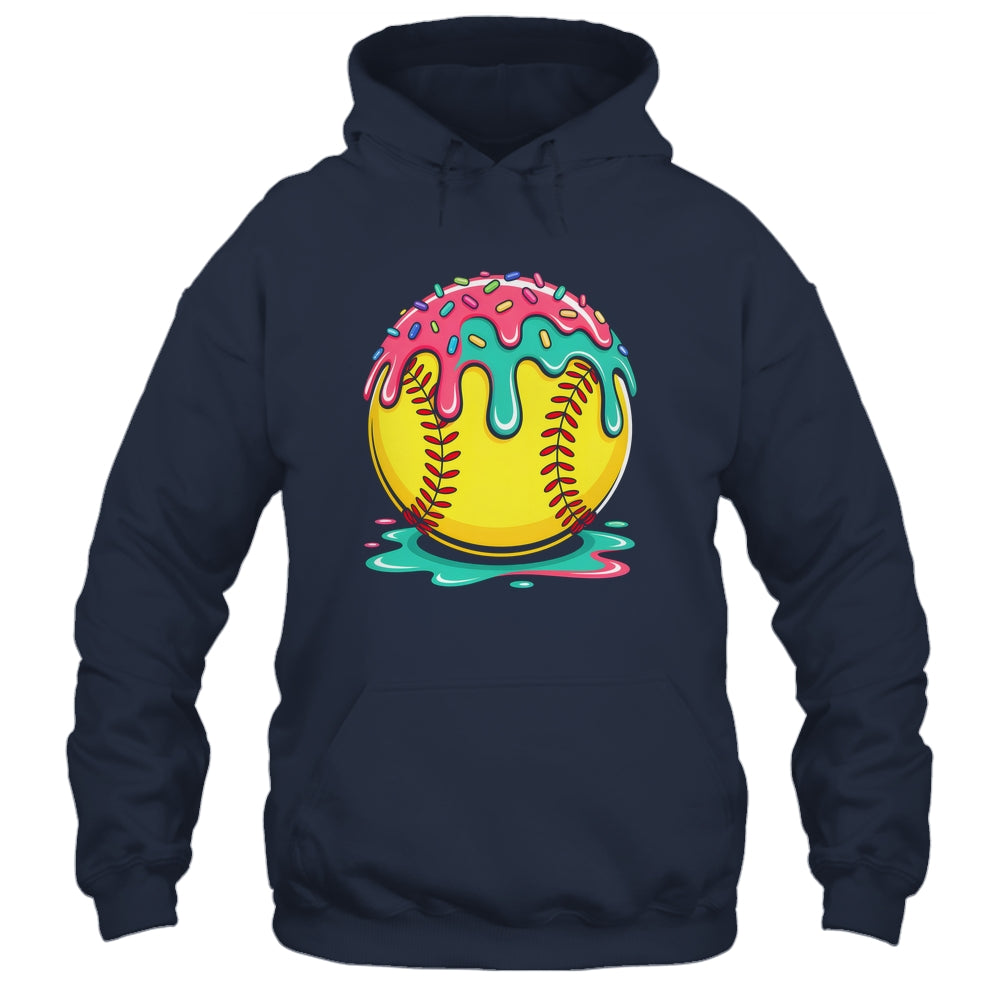 Softball Player Teen Girls Softball Drip Girls Ice Cream Shirt & Tank Top | teecentury