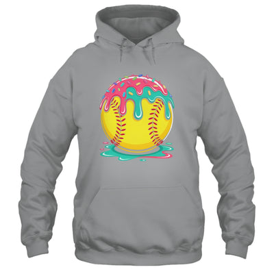 Softball Player Teen Girls Softball Drip Girls Ice Cream Shirt & Tank Top | teecentury