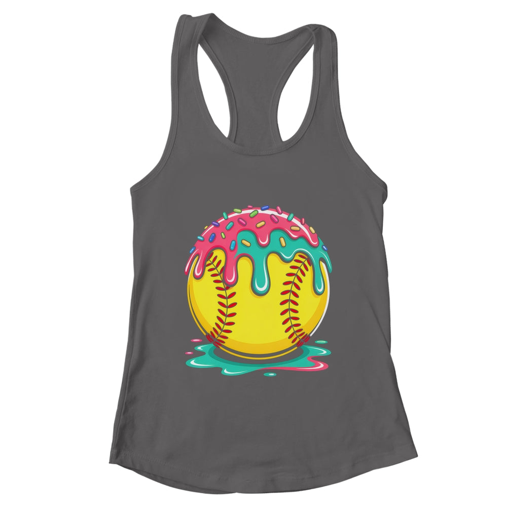 Softball Player Teen Girls Softball Drip Girls Ice Cream Shirt & Tank Top | teecentury