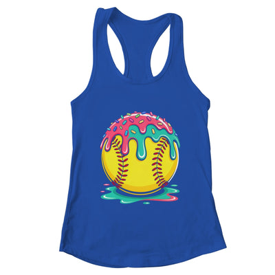 Softball Player Teen Girls Softball Drip Girls Ice Cream Shirt & Tank Top | teecentury