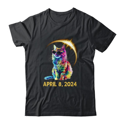 Solar Eclipse Cute Cat Wearing Solar Eclipse Glasses Shirt & Tank Top | teecentury