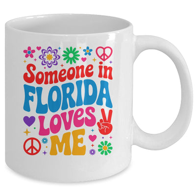 Someone In Florida Loves Me Boho Floral Peaceful Colorful Mug | teecentury