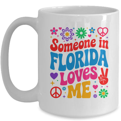 Someone In Florida Loves Me Boho Floral Peaceful Colorful Mug | teecentury