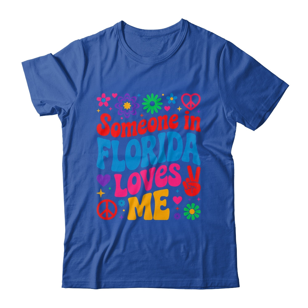 Someone In Florida Loves Me Boho Floral Peaceful Colorful Shirt & Tank Top | teecentury
