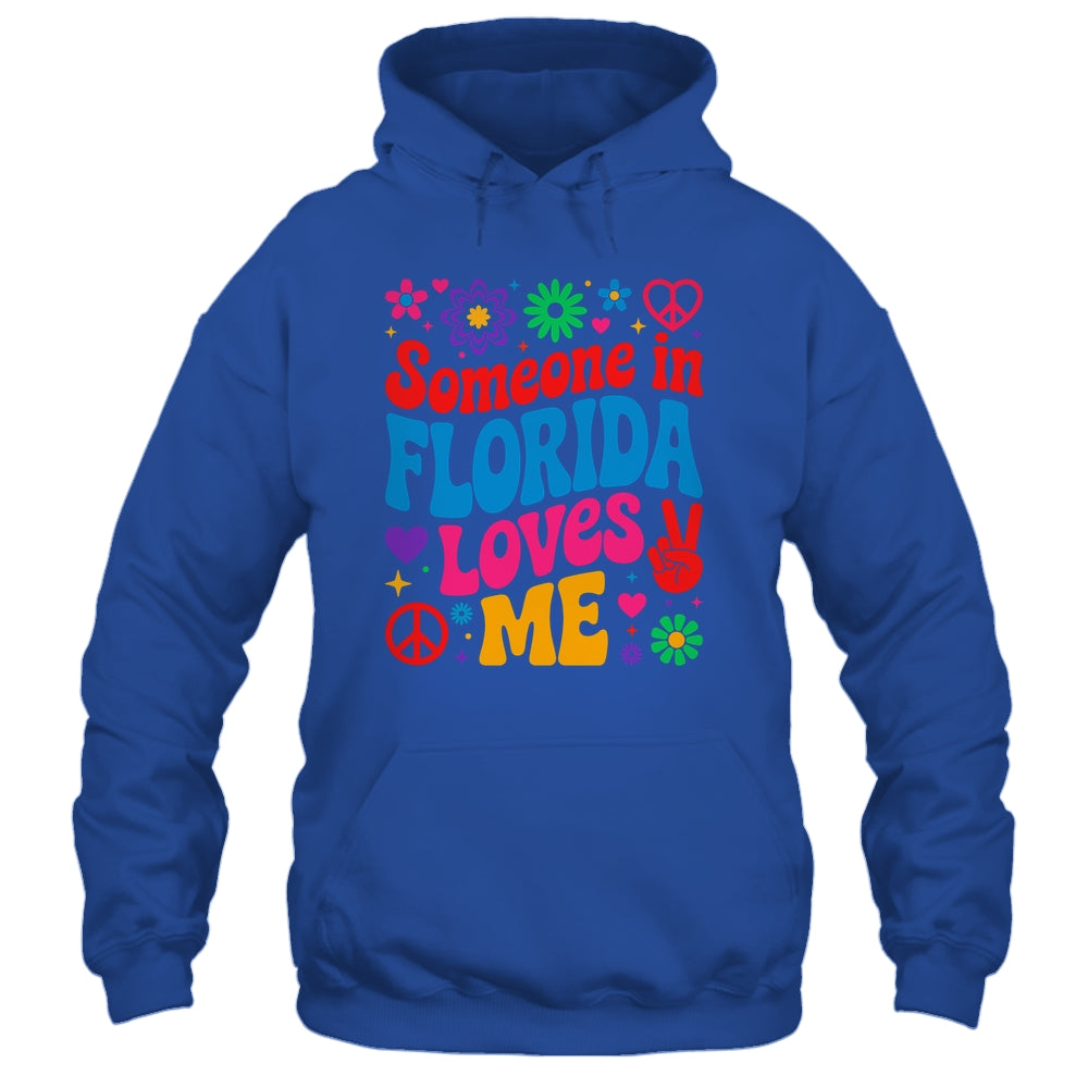 Someone In Florida Loves Me Boho Floral Peaceful Colorful Shirt & Tank Top | teecentury