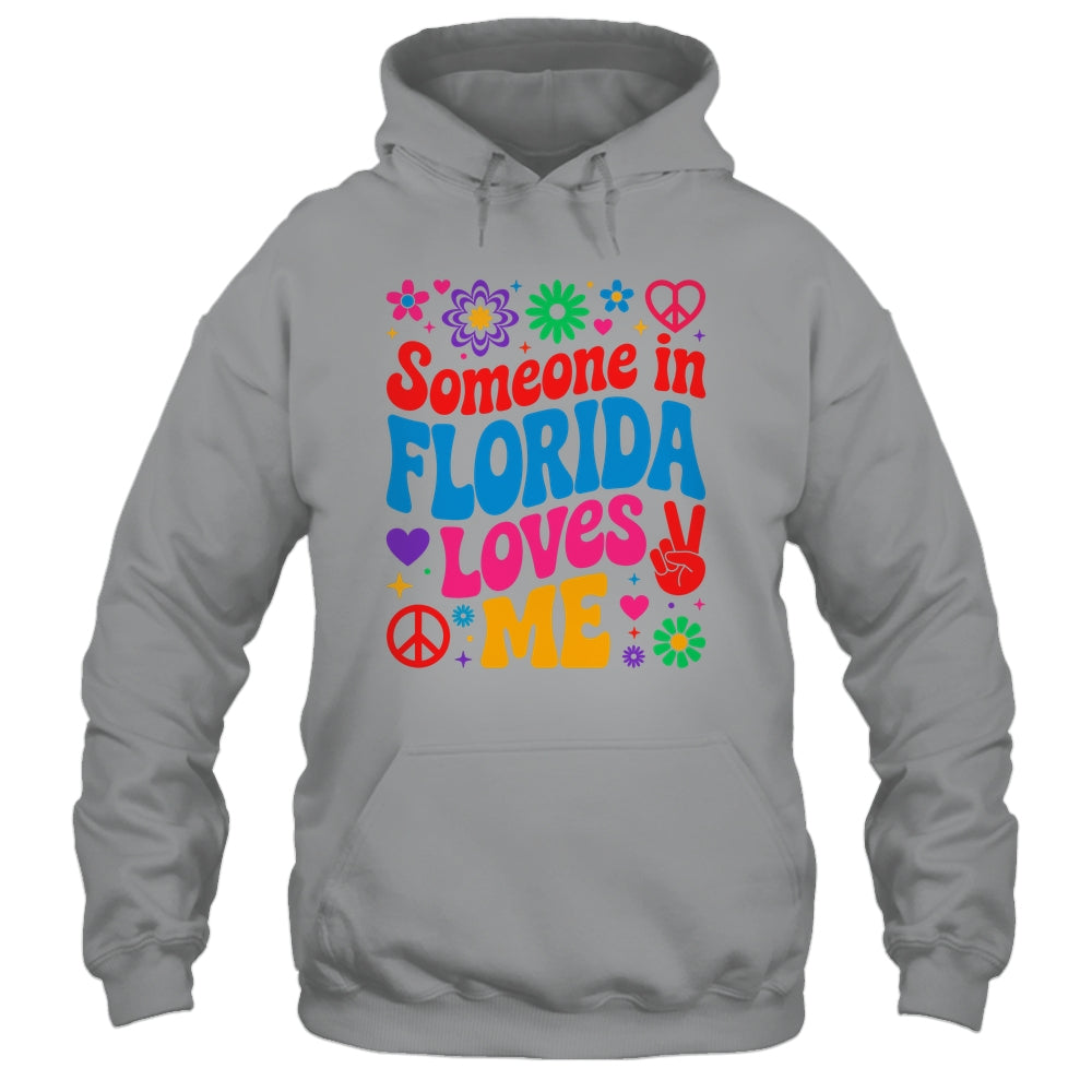 Someone In Florida Loves Me Boho Floral Peaceful Colorful Shirt & Tank Top | teecentury